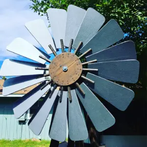 Hammered Silver Windmill