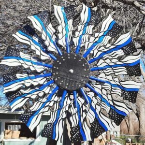 Police Flag Windmill