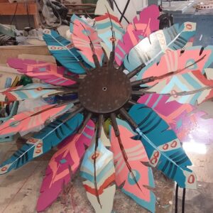 Southwest Feather Windmill